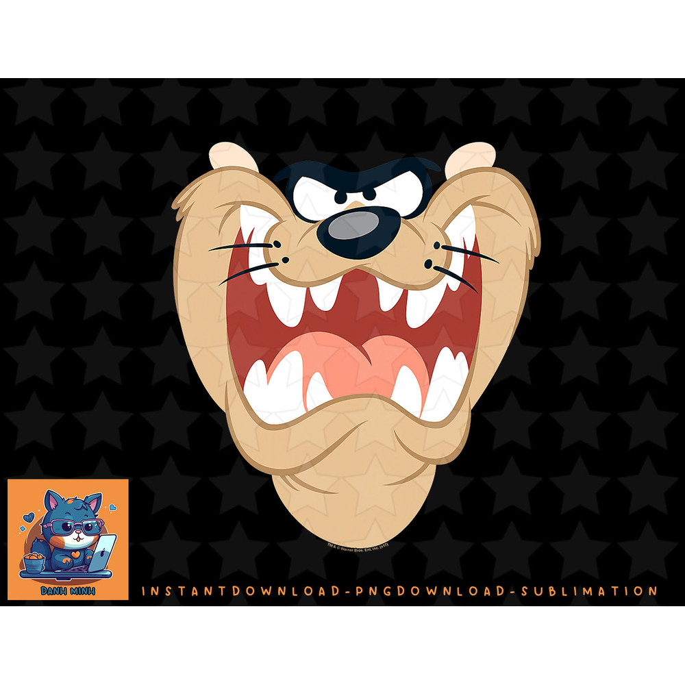 Looney Tunes Taz Face png, sublimation, digital download.jpg