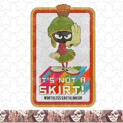 looney tunes marvin the martian not a skirt png, sublimation, digital download