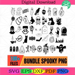 spooky halloween png bundle, halloween png, ghost png, boo pnghalloween quotes png bundle, witch png, hocus pocus png, p
