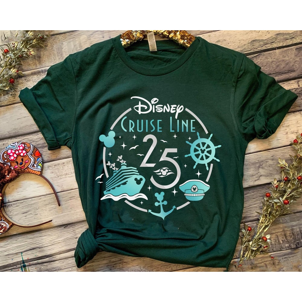Cruise Line 25th Silver Anniversary At Sea Shirt Family Cruise T-shirt Disney Vacations 2023 Walt Disney World Disneyland Trip - 5.jpg