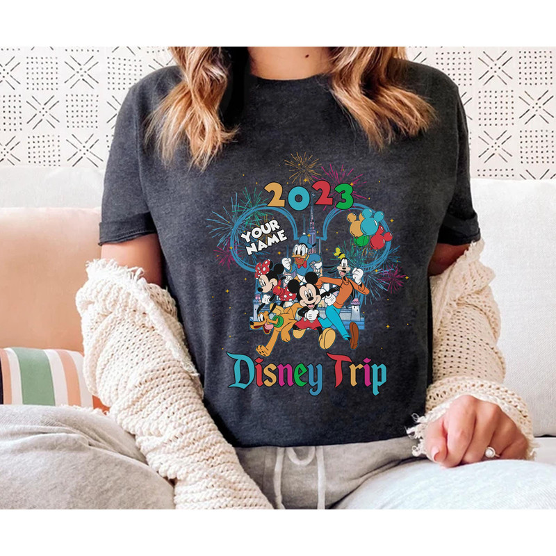 Custom Name Mickey And Friends Disney 2023 Trip Shirt  Personalized Disney World T-shirt  Disneyland Family Vacation Tee  Magic Kingdom - 3.jpg