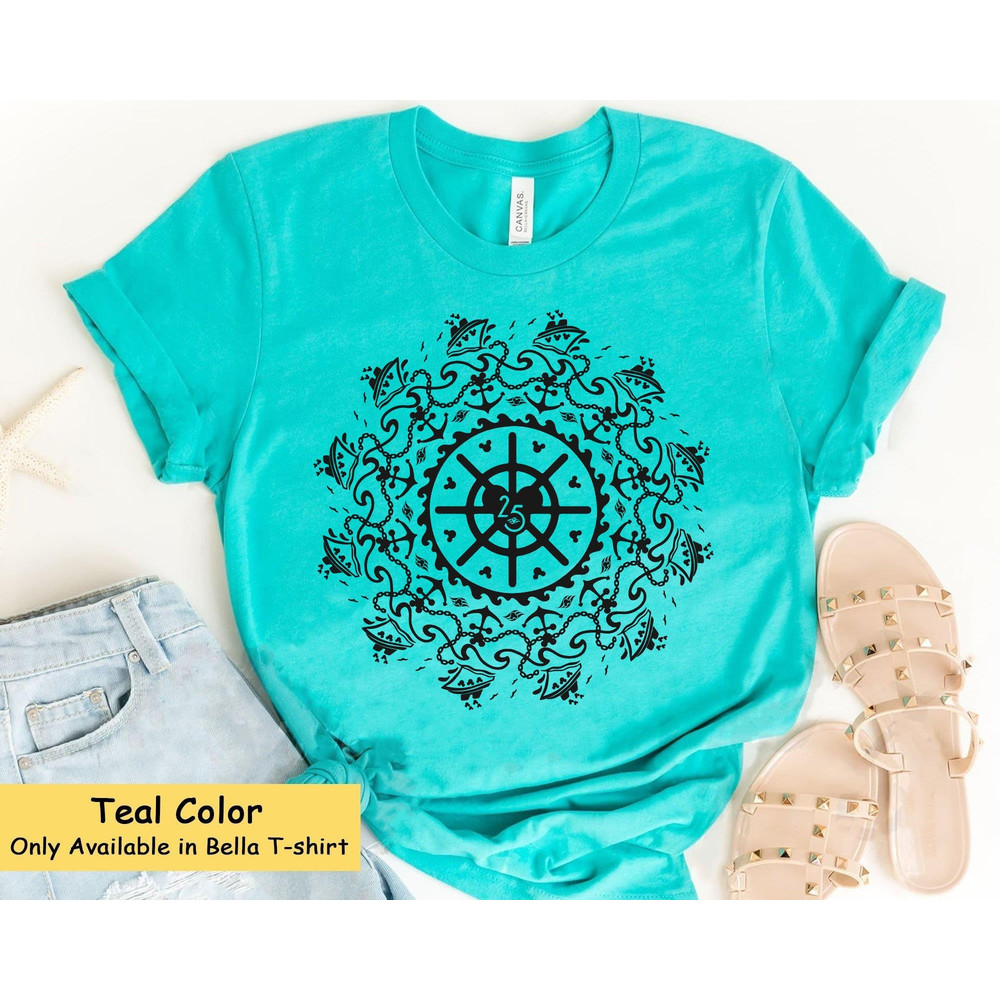 Disney Cruise Mandala Shirt  Cruise Line 25th Anniversary At Sea T-shirt  Disney Cruise Summer Family Trip  Disney Wish Magic Fantasy - 2.jpg
