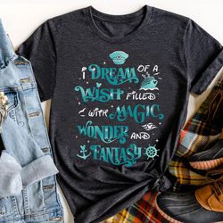 disney dream wish magic wonder fantasy shirt, cruise line 25th silver anniversar