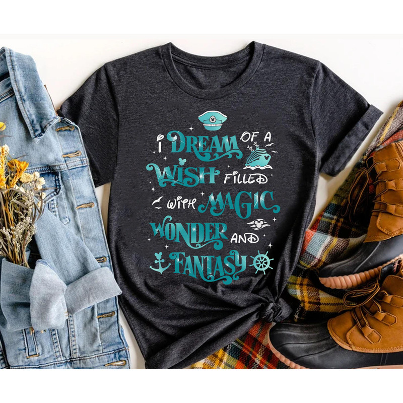 Disney Dream Wish Magic Wonder Fantasy Shirt  Cruise Line 25th Silver Anniversary At Sea T-shirt  Disney Cruise Summer Family Trip - 3.jpg