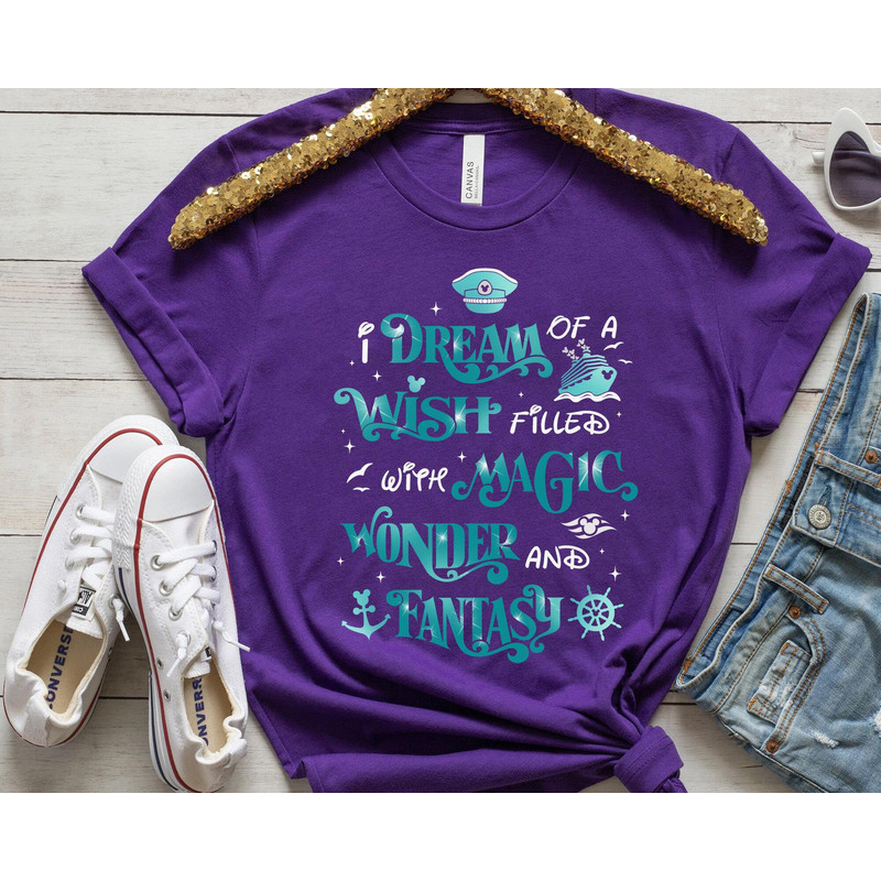 Disney Dream Wish Magic Wonder Fantasy Shirt  Cruise Line 25th Silver Anniversary At Sea T-shirt  Disney Cruise Summer Family Trip - 4.jpg