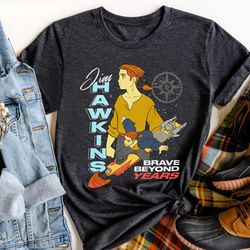 Disney Jim Hawkins Double Portrait Brave Beyond Years Shirt, Disney Treasure Pla