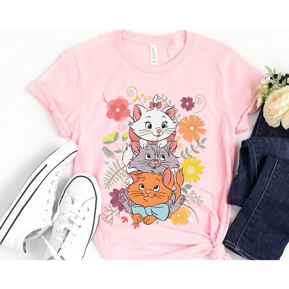 Disney Retro 70S The Aristocats Toulouse Berlioz And Marie Shirt Walt Disney World T-shirt Disneyland 2023 Trip Disney Funny Tee - 2.jpg