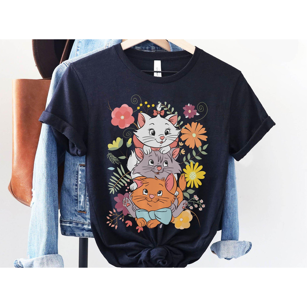 Disney Retro 70S The Aristocats Toulouse Berlioz And Marie Shirt Walt Disney World T-shirt Disneyland 2023 Trip Disney Funny Tee - 3.jpg
