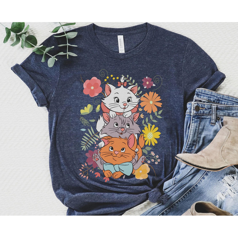 Disney Retro 70S The Aristocats Toulouse Berlioz And Marie Shirt Walt Disney World T-shirt Disneyland 2023 Trip Disney Funny Tee - 5.jpg