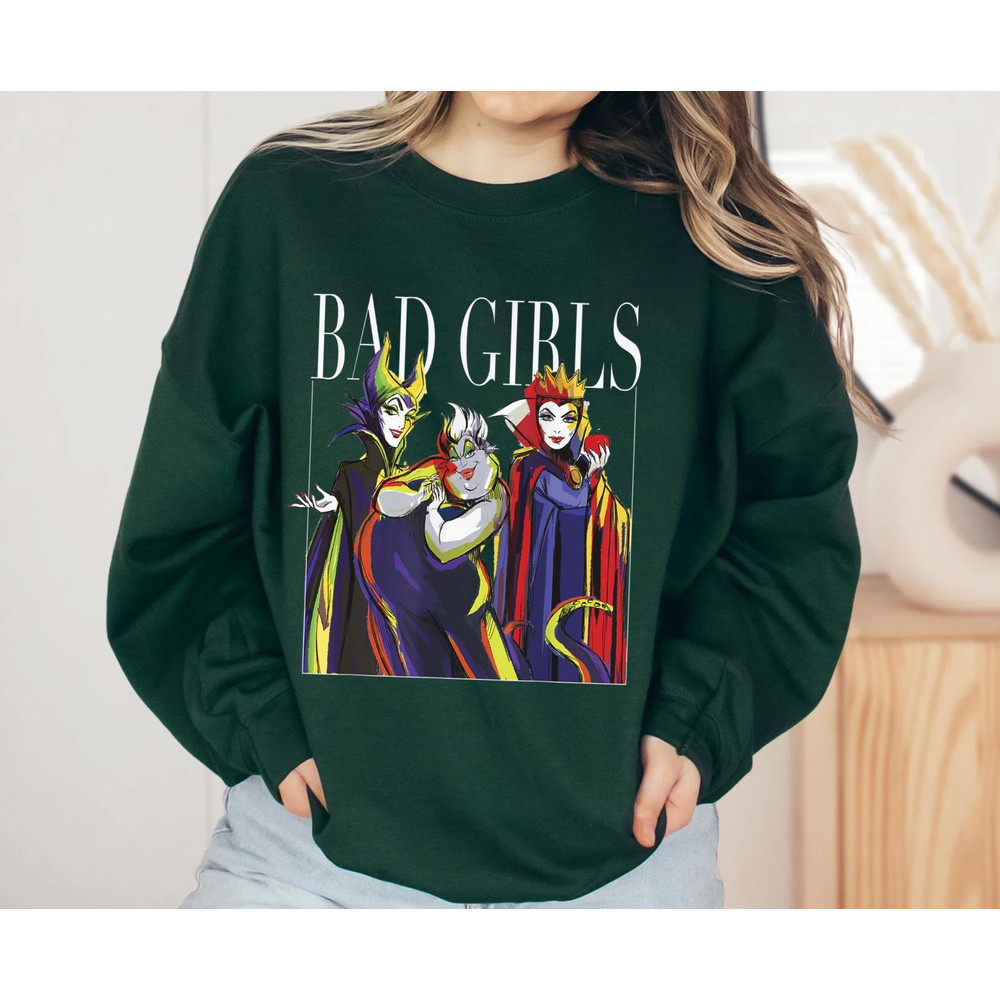 Disney Villains Bad Girls Group Ursula Maleficent Evil Queen Shirt Walt Disney World T-shirt Disneyland Family Vacation Trip Tee - 2.jpg