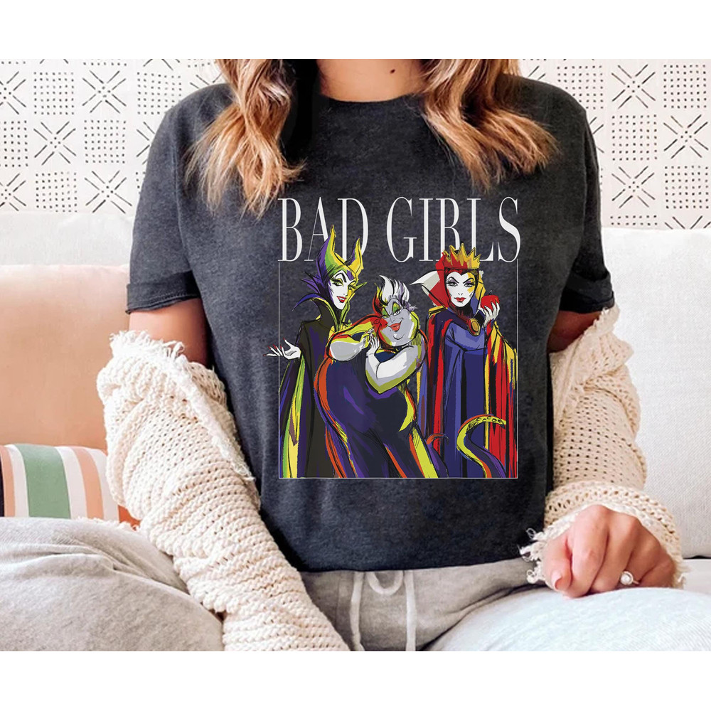Disney Villains Bad Girls Group Ursula Maleficent Evil Queen Shirt Walt Disney World T-shirt Disneyland Family Vacation Trip Tee - 3.jpg