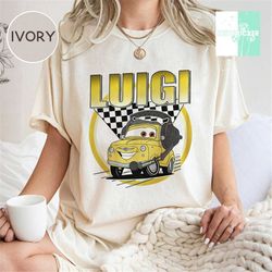disney cars hero comfort colors shirts, luigi shirt, pixar cars shirts, racing cars matching tee, disneyworld, disney bi