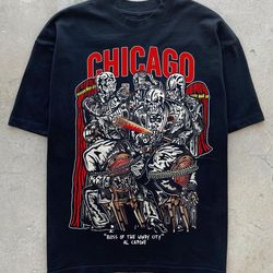 warren lotas chicago bulls   boss of the windy city al capone   nba t shirt   unisex