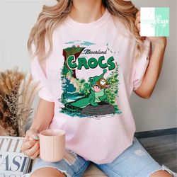 disney peter pan tick-tock the crocodile neverland shirt, peter pan shirt, disneyland epcot family matching tee, disneyw