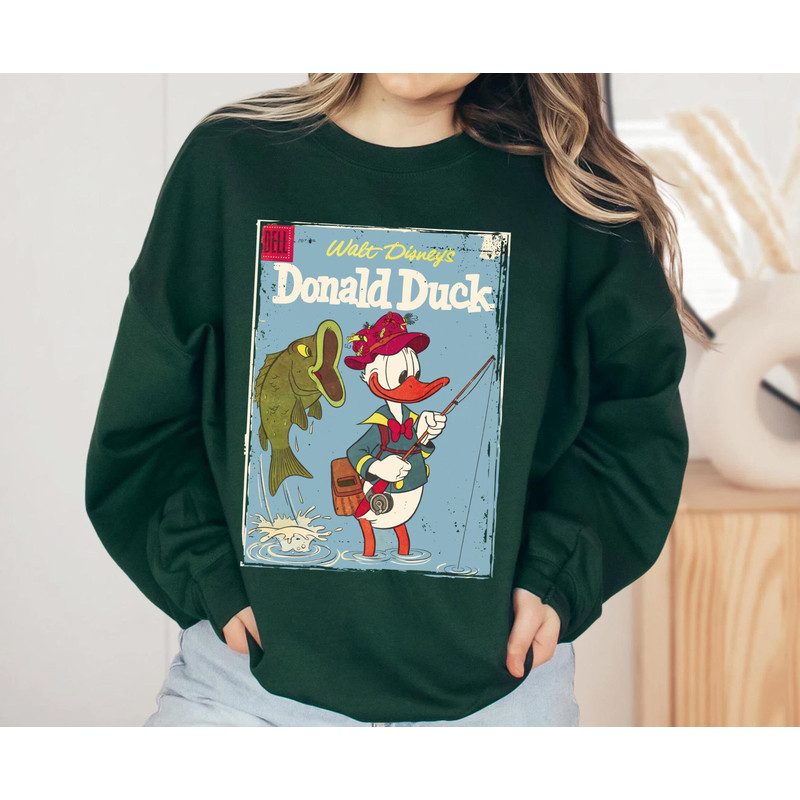 Funny Donald Duck Bass Fly Fishing Disney Shirt  Disney Fishing T-shirt  Disney Birthday Tee  Walt Disney World  Disneyland Trip Outfits - 3.jpg