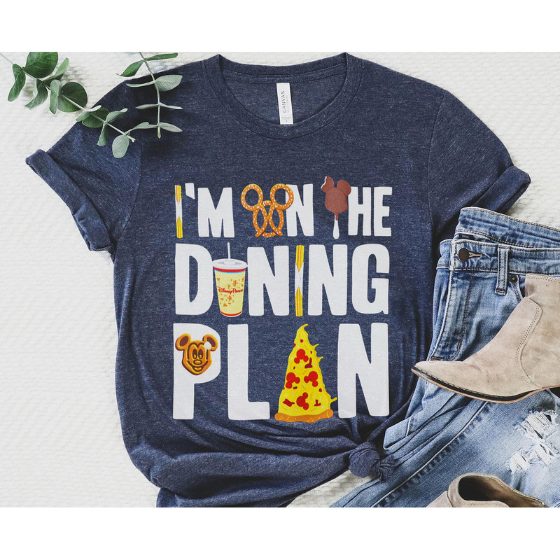 I'm On The Dining Plan Mickey Snacks and Drinks Shirt Disney Foods T-shirt Epcot Theme Park Walt Disney World Tee Disneyland Trip - 2.jpg