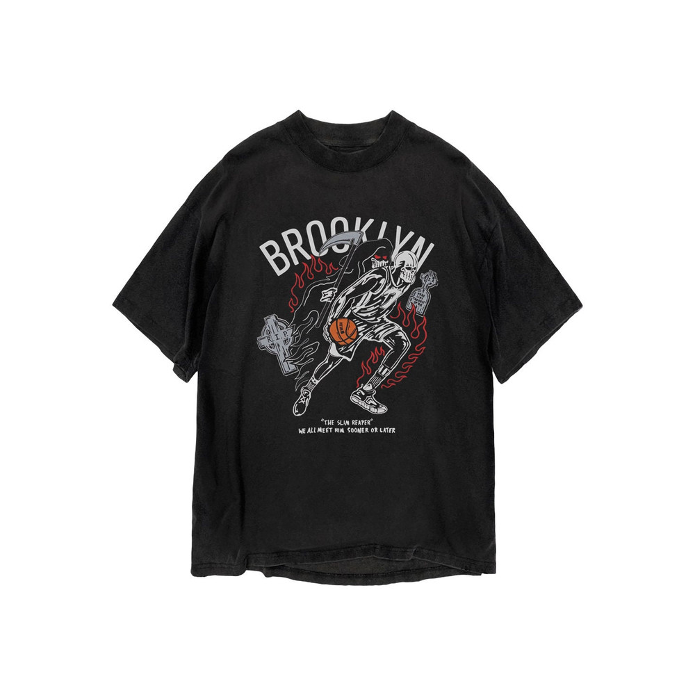 Warren Lotas x Brooklyn  The Slim Reaper  T-shirt  NBA Kevin Durant shirt, New york nets shirt, NBA Durant shirt - UNISEX - 2.jpg