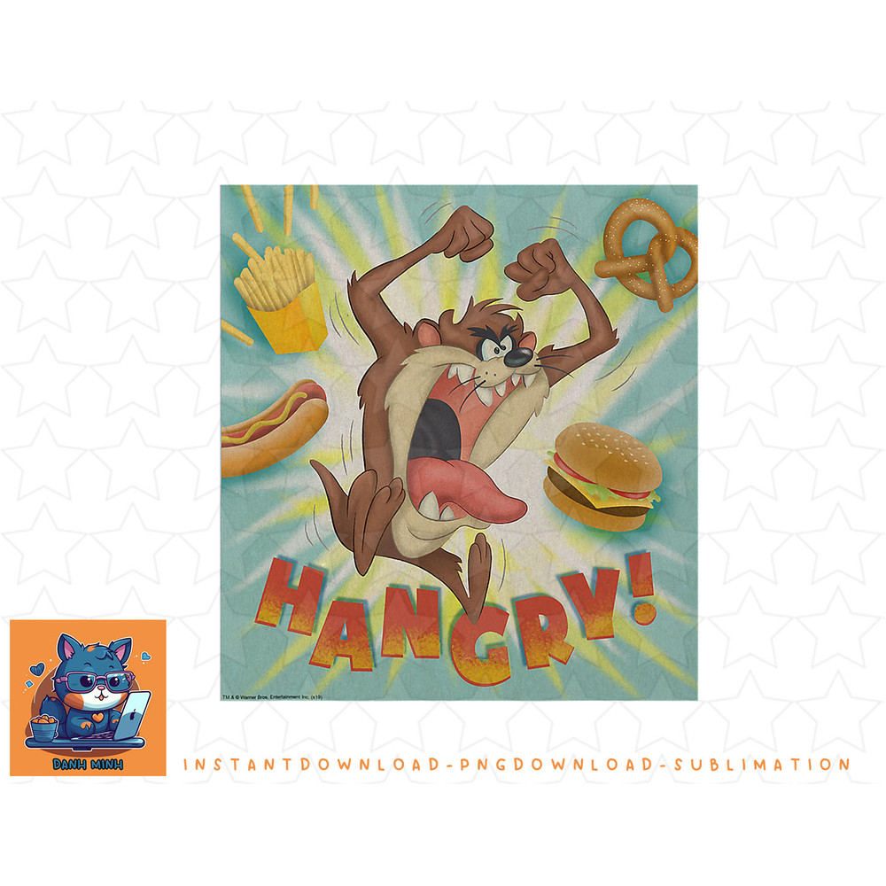 Looney Tunes Taz Hangry png, sublimation, digital download.jpg