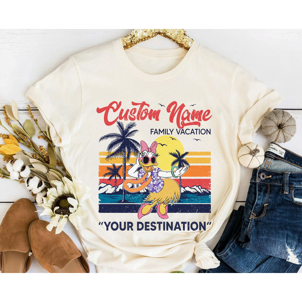 Personalized Retro Mickey And Friends Summer Beach Aloha Shirt Disney Family Matching T-shirt Summer Vacation Tee Disneyland Trip - 5.jpg