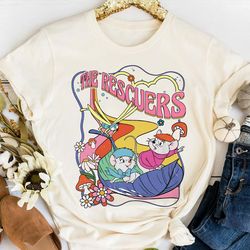 the rescuers bernard bianca mouse leaf boat shirt, funny disney tee, walt disney