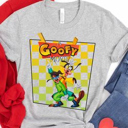disney a goofy movie checkerboard tee, disney goofy and max shirt, disney birthd