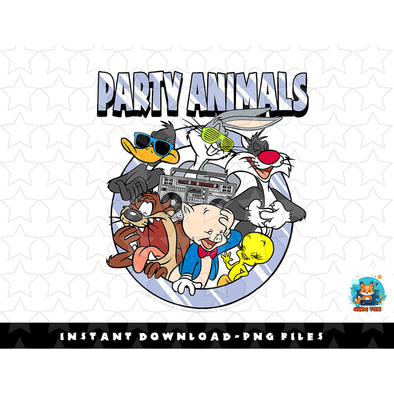 Looney Tunes Party Animals Group Shot png, sublimation, digital download.jpg