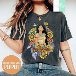 comfort colors princess shirt, disney princess shirt, pocahontas shirt, pocahontas princess shirt, disney character shir