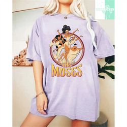 Retro 90s Disney Diva The Muses Hercules Shirt, Disneyland Vacation Unisex T-shirt Family Birthday Gift Adult Kid Toddle