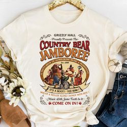 retro country bear jamboree sweatshirt, grizzly hall country bear jamboree, walt