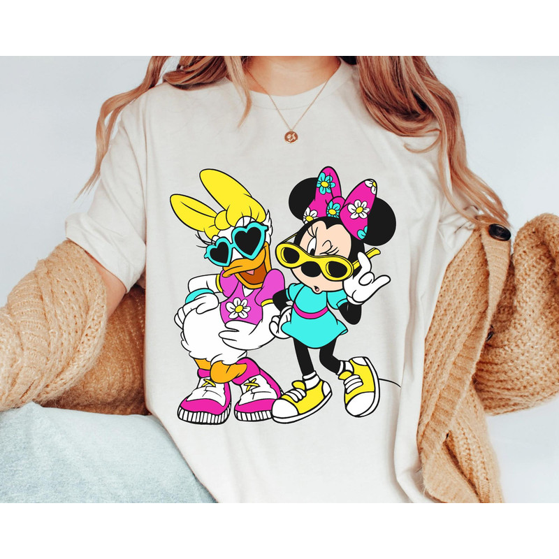 Retro Daisy And Minnie Summer Bff Shirt Disney Summer Best Friends Matching Tee Disneyland Bestie Girl Trip T-shirt Disney Birthday - 1.jpg