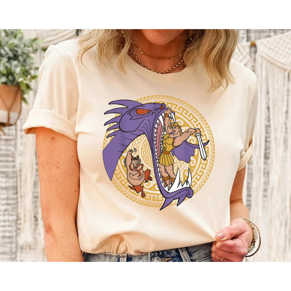 Retro Hercules And Phil Hydra Battle Shirt  Hercules Disney T-shirt  Walt Disney World  Disneyland Trip Outfits  Funny Birthday Gift - 4.jpg