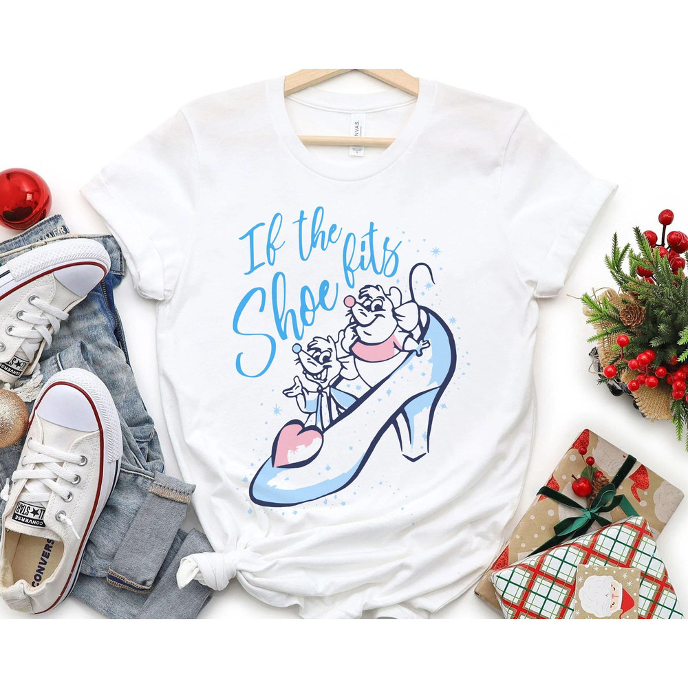 Retro Jaq and Gus If The Shoe Fits Shirt  Disney Cinderella Princess T-shirt  Walt Disney World Tee  Disneyland Family Vacation Trip - 2.jpg