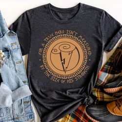 retro medallion greek gods a true hero isnt measured by the size of his strength