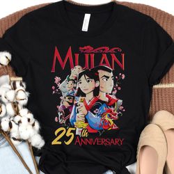 retro mulan movie 25th anniversary shirt, disney princess tee, walt disney world