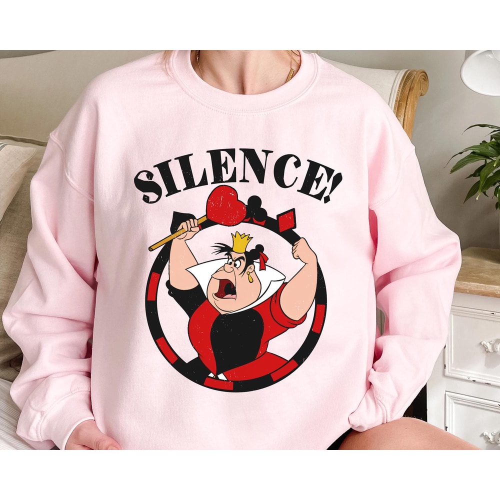 Retro Queen Of Hearts Silence Shirt Alice In Wonderland Disney Villains T-shirt Walt Disney World Disneyland Trip Outfits - 3.jpg