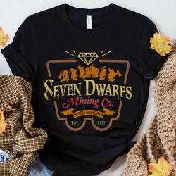Retro Seven Dwarfs Mining Co Shirt, Snow White And Seven Dwarfs Disney Tee, Walt