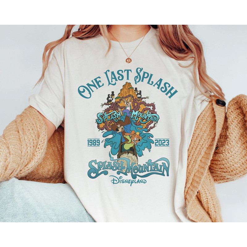 Splash Mountain One Last Splash 1989 2023 Shirt Disney Br'Er Rabbit Fox Bear T-shirt Magic Kingdom Park Disneyland Trip Outfits - 1.jpg