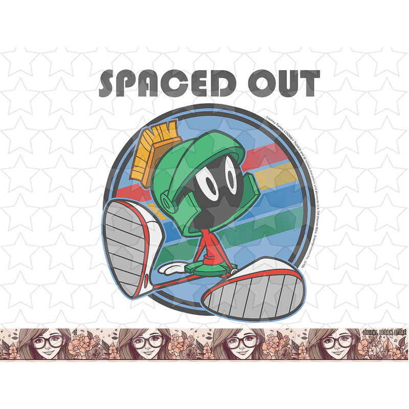 Looney Tunes Marvin The Martian Spaced Out png, sublimation, digital download .jpg
