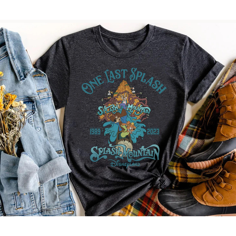 Splash Mountain One Last Splash 1989 2023 Shirt Disney Br'Er Rabbit Fox Bear T-shirt Magic Kingdom Park Disneyland Trip Outfits - 3.jpg