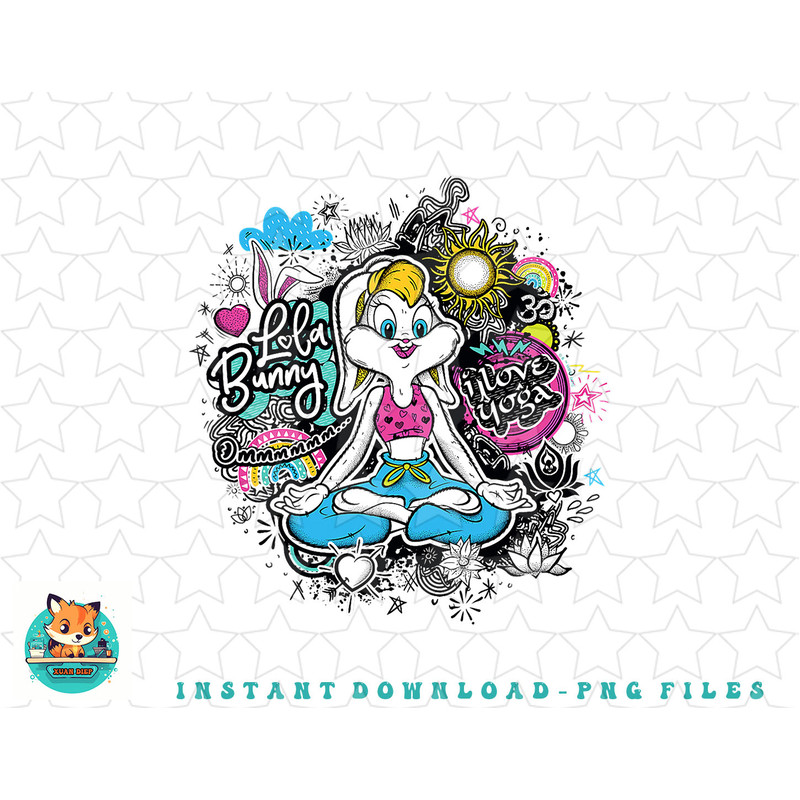 Looney Tunes Lola Bunny Loves Yoga png, sublimation, digital download.jpg