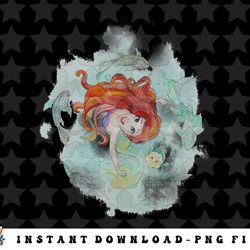 disney the little mermaid watercolor swim graphic png, sublimation, digital download png, sublimation, digital download