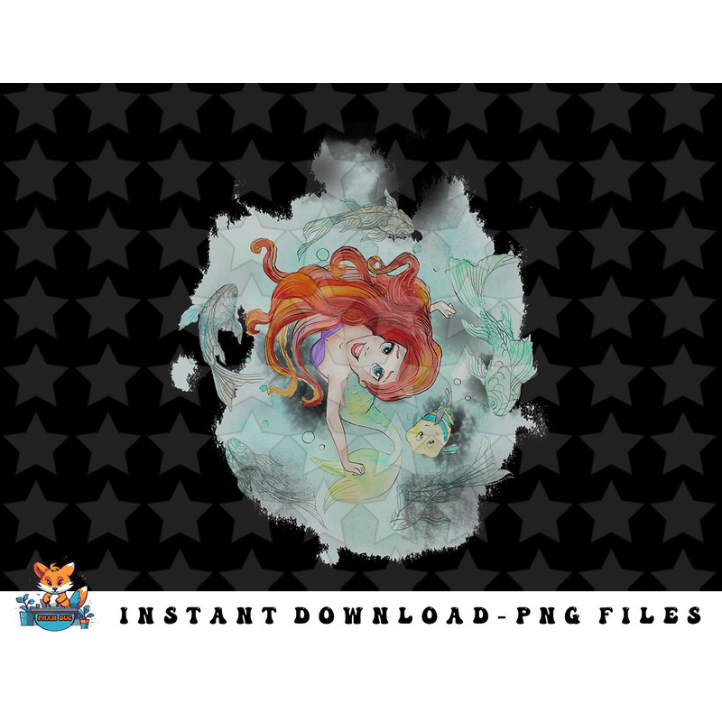 Disney The Little Mermaid Watercolor Swim Graphic png, sublimation, digital download png, sublimation, digital download.jpg