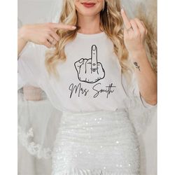personalized bride shirt, custom wedding engagement gift, personalized bride gift, bridal shower bachelorette gift, mrs.