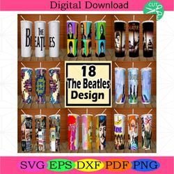 the beatles 20oz tumbler wrap bundle, the beatles tumbler sublimationsthe beatles 20oz, tumbler wrap bundle, the beatles