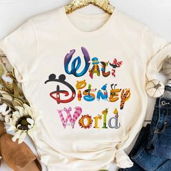 walt disney world shirt, disney characters tee, magic kingdom theme park, disney