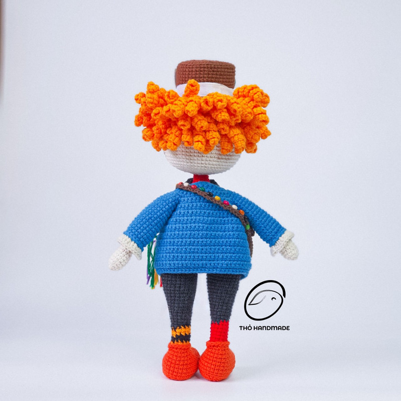 The Mad Hatter crochet amigurumi doll, amuigurumi Mad Hatter, crochet doll stuffed, amigurumi doll, handmade doll, cuddle doll, gift for kid (3).jpg