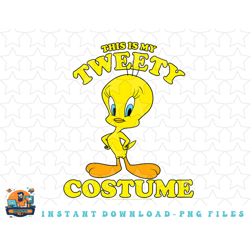 Looney Tunes Halloween Tweety Costume png, sublimation, digital download.jpg