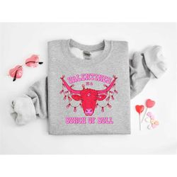 valentines bull shirt, valentine is a bunch of bull, funny valentine, retro valentine shirt, valentine gift, western swe