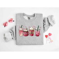 valentine's day coffee sweatshirt, valentine coffee shirt, valentines day shirt, couple shirt, gift for her, gift for va