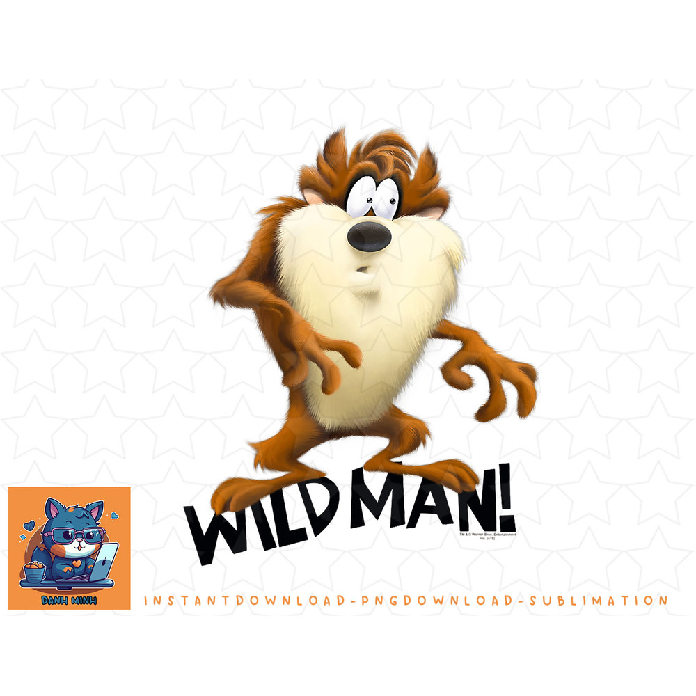 Looney Tunes Taz Wild Man png, sublimation, digital download.jpg